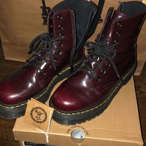 Cherry red doc martens size 8